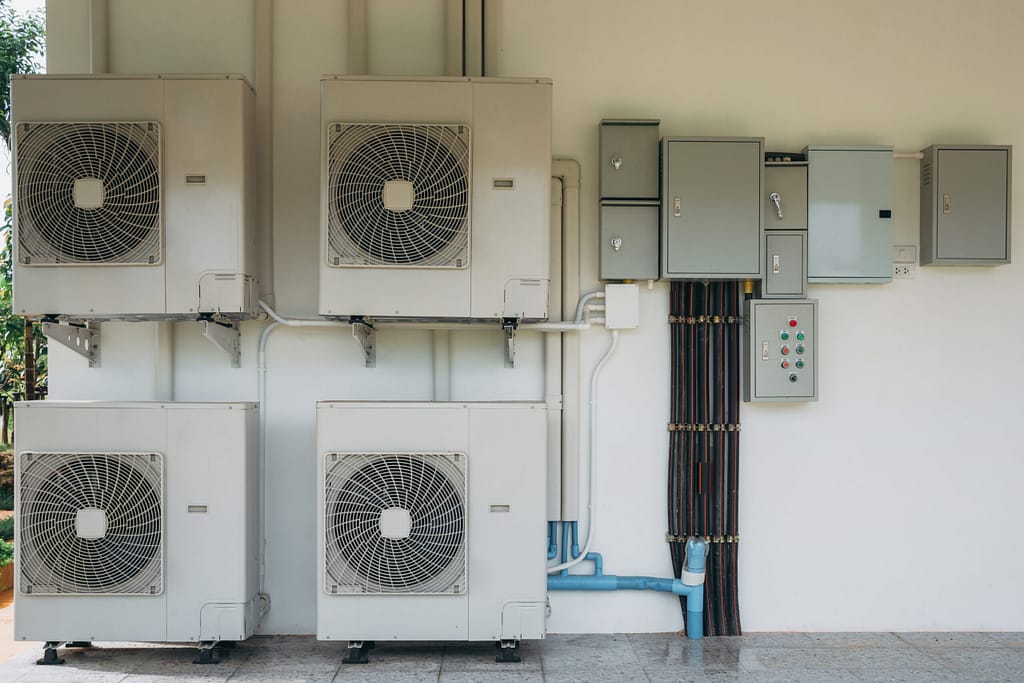 Ductless air conditioning units installed on a wall in Byram Township, NJ