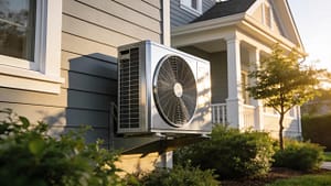 Modern air conditioning unit in a New Jersey home highlighting the importance of proper sizing